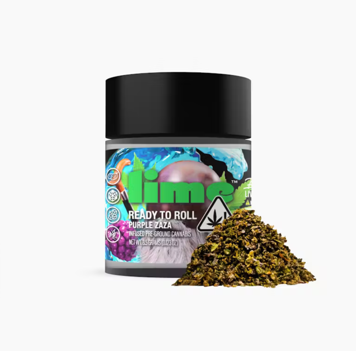 Screenshot 2024-09-16 at 3.30.22 PM Lime Indica (3.5g Infused Flower) | Exotic Ready-To-Roll - Purple ZaZa - Image 1